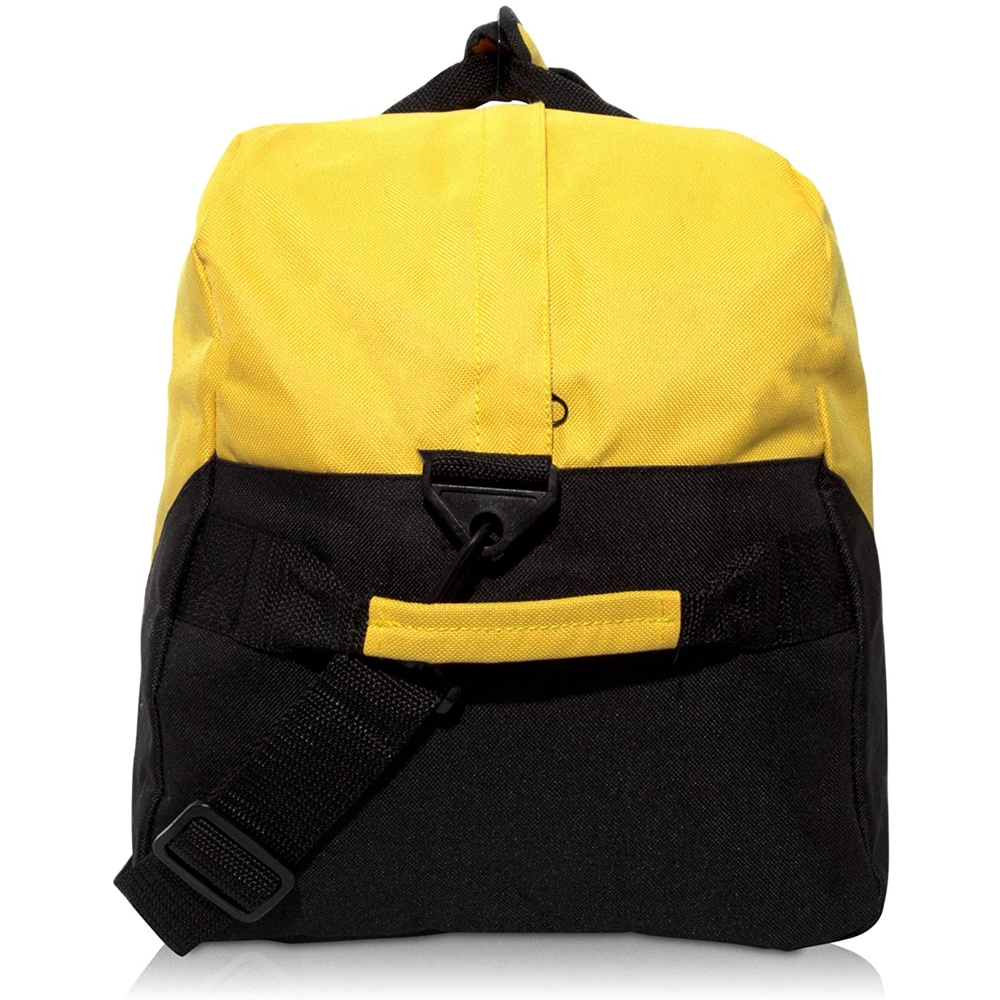 Side View – Yellow & Black Duffle Bag | Compact, Strong & Sleek